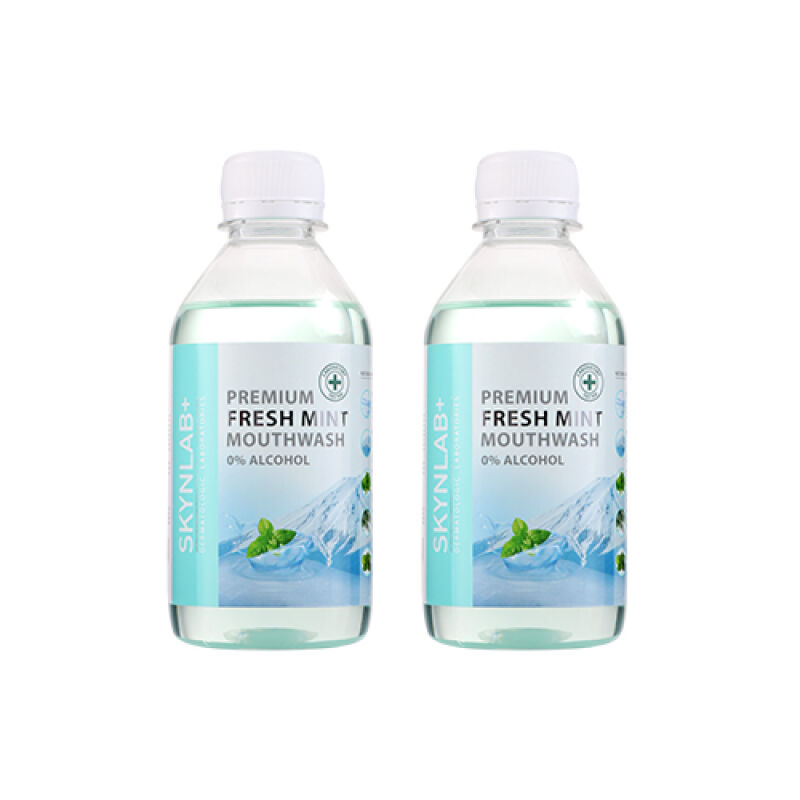SKYNLAB+ Premium Fresh Mint Mouthwash 250 ml.