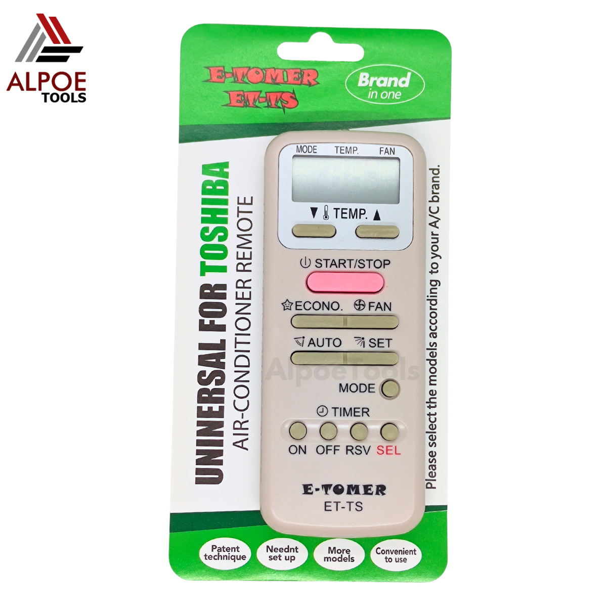 รีโมทแอร์รวม Toshiba รุ่น ET-TS
