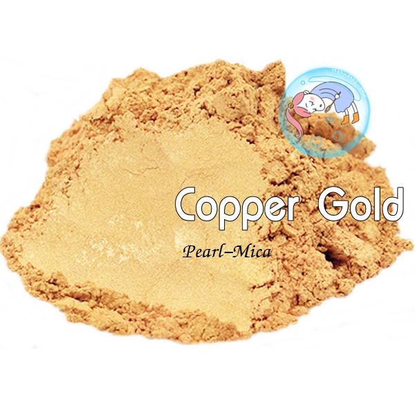 Color Gold : Copper Gold mica pearlescent pigment/ สีทองประกายมุก / สีไมก้า ผงละเอียดมีประกาย