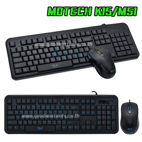KB-15+M51 MD-TECH KEYBOARD+MOUSE USB KB-KM-MD-1551B