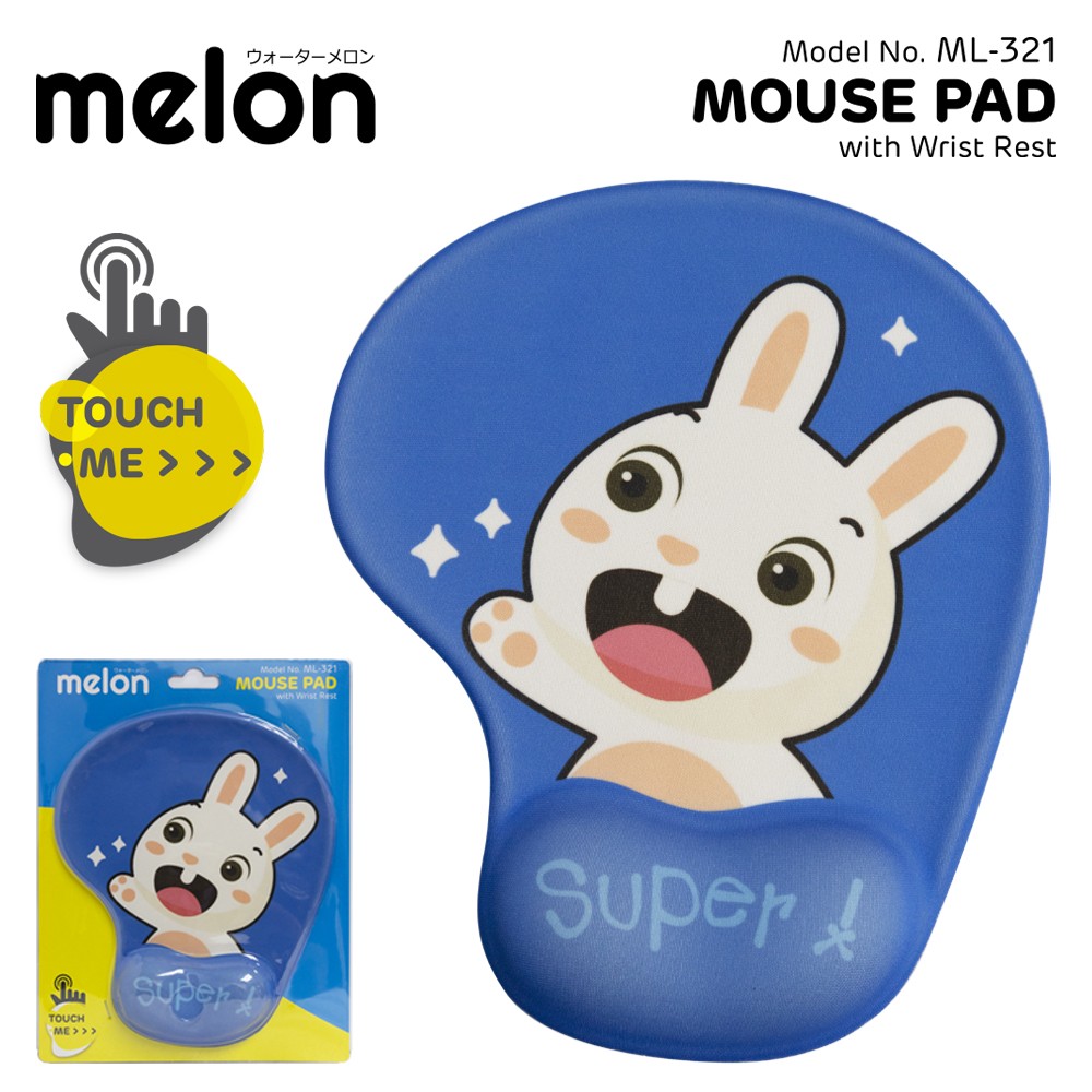 ML321 MELON MOUSEPAD GEL แผ่นรอเม้าส์เจลรองข้อมือ MP-ML-GT-321xx