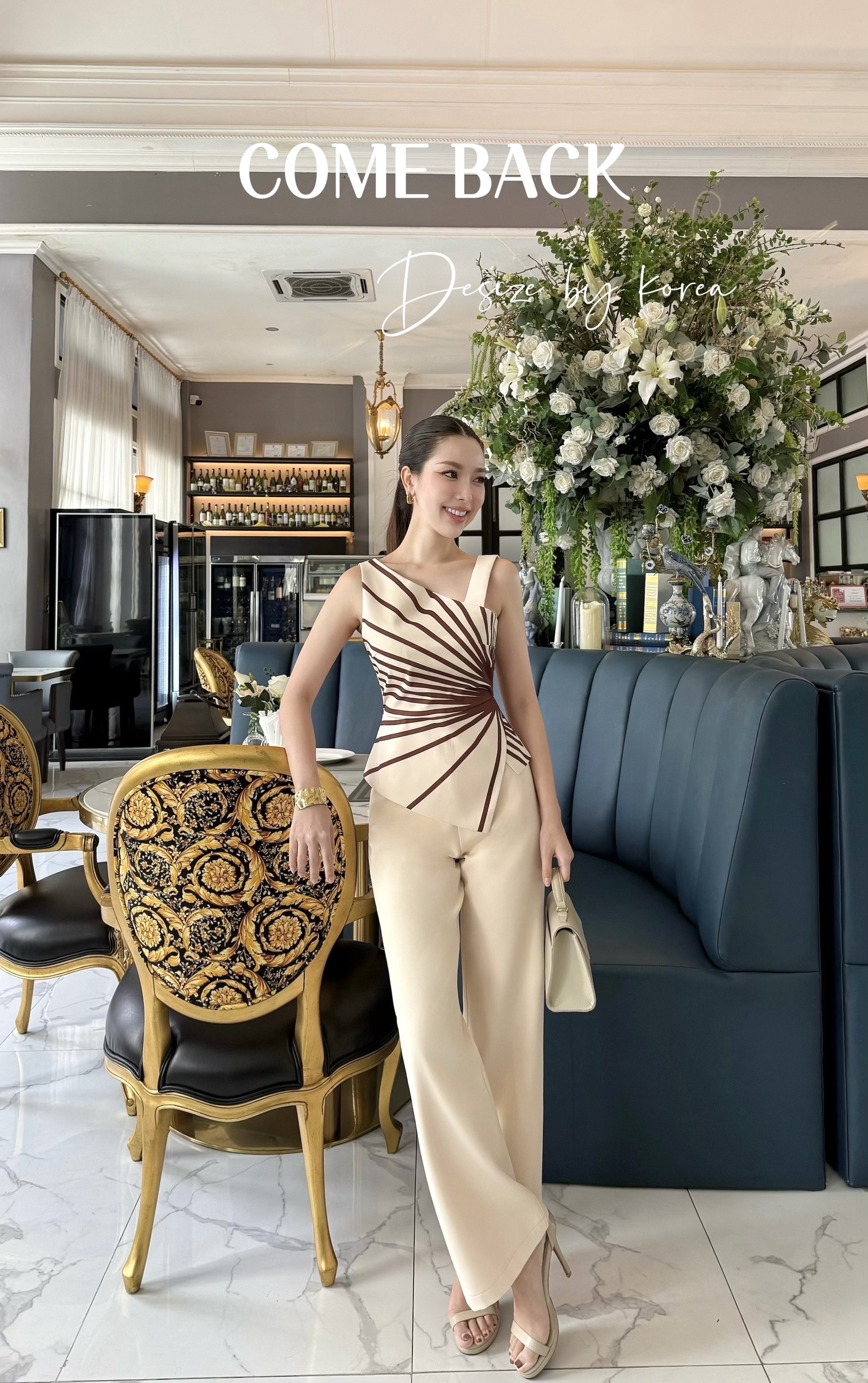 ชุดเซ็ตเสื้อ มาพร้อมกางเกงขายาว เนื้อผ้า อย่างดีมีน้ำหนัก ทรงสวยเกร๋ ทันสมัย รับประกันความสวยของรุ่นนี้เลยค่ะ ใส่แล้วดูเป็น