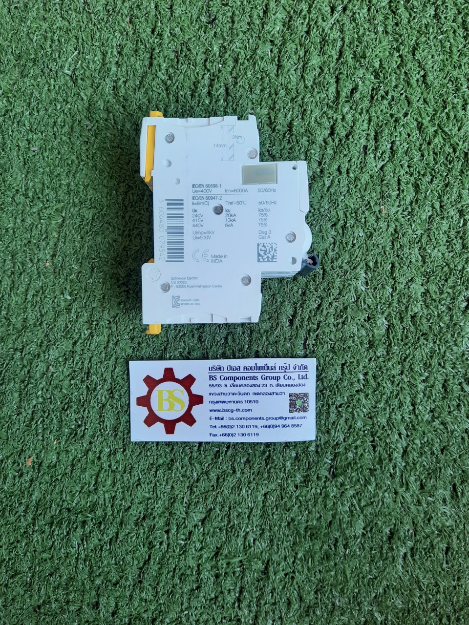 Schneider : MCB. iC60N (A9F74206) 2P 6A