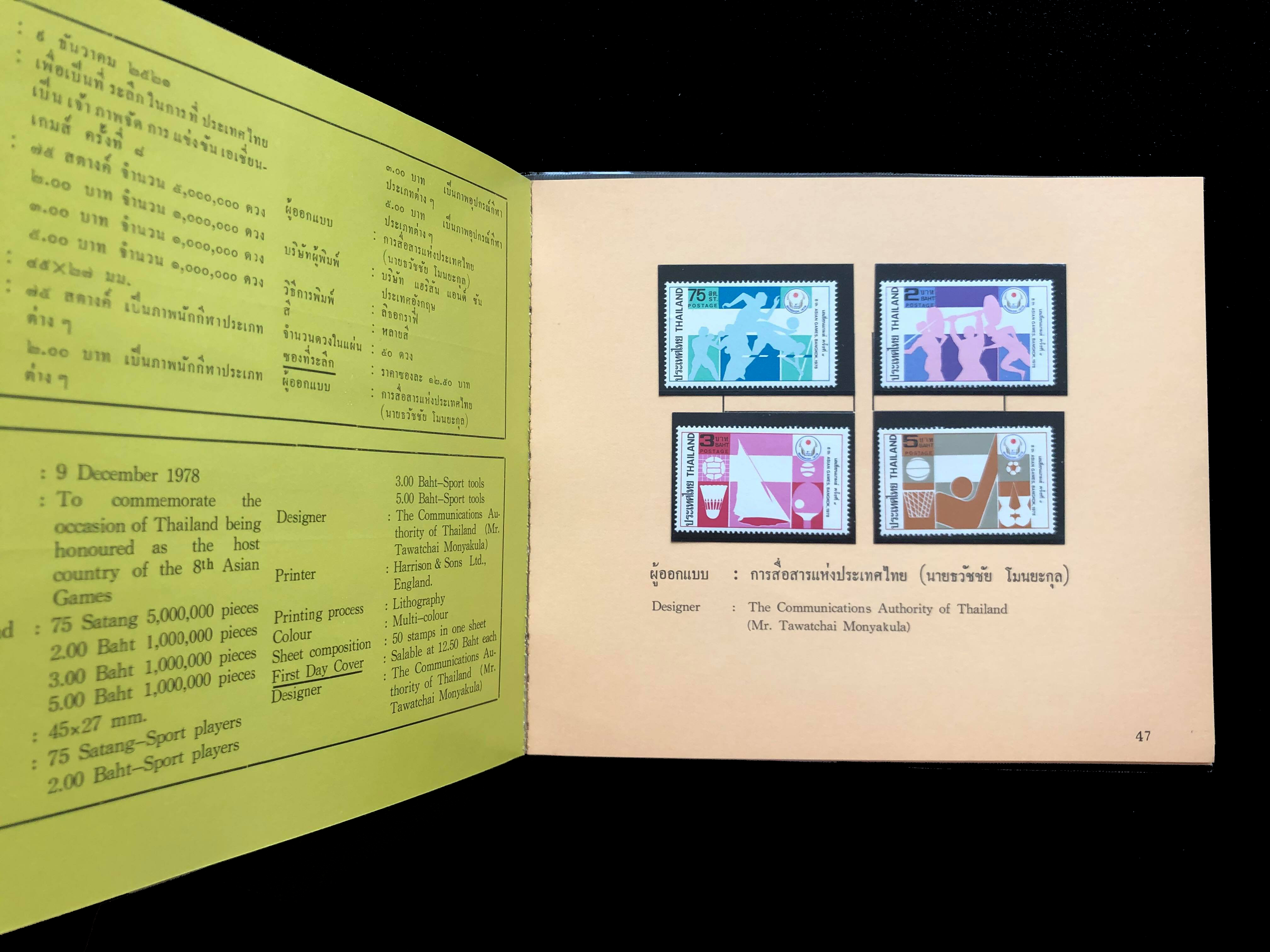 สมุดตราไปรษณียากรไทยประจำปี 2521