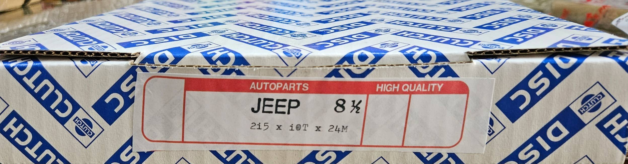 แผ่นคลัทช์ รถจี๊ป จี๊ปเล็ก CJ5 CJ6 CJ7 WILLY [8.5นิ้ว-10ฟัน-รูใน24มม.] Clutch disc JEEP แผ่นคลัช จานคลัทช์