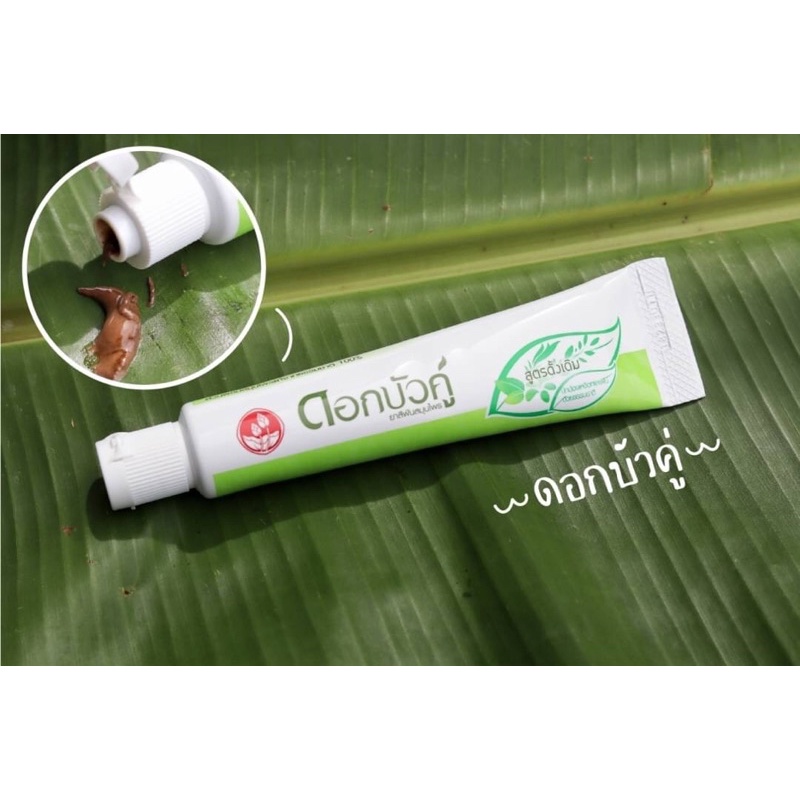 ยาสีฟันดอกบัวคู่ 150 g Dokbuaku Original Herbal Toothpaste 150g