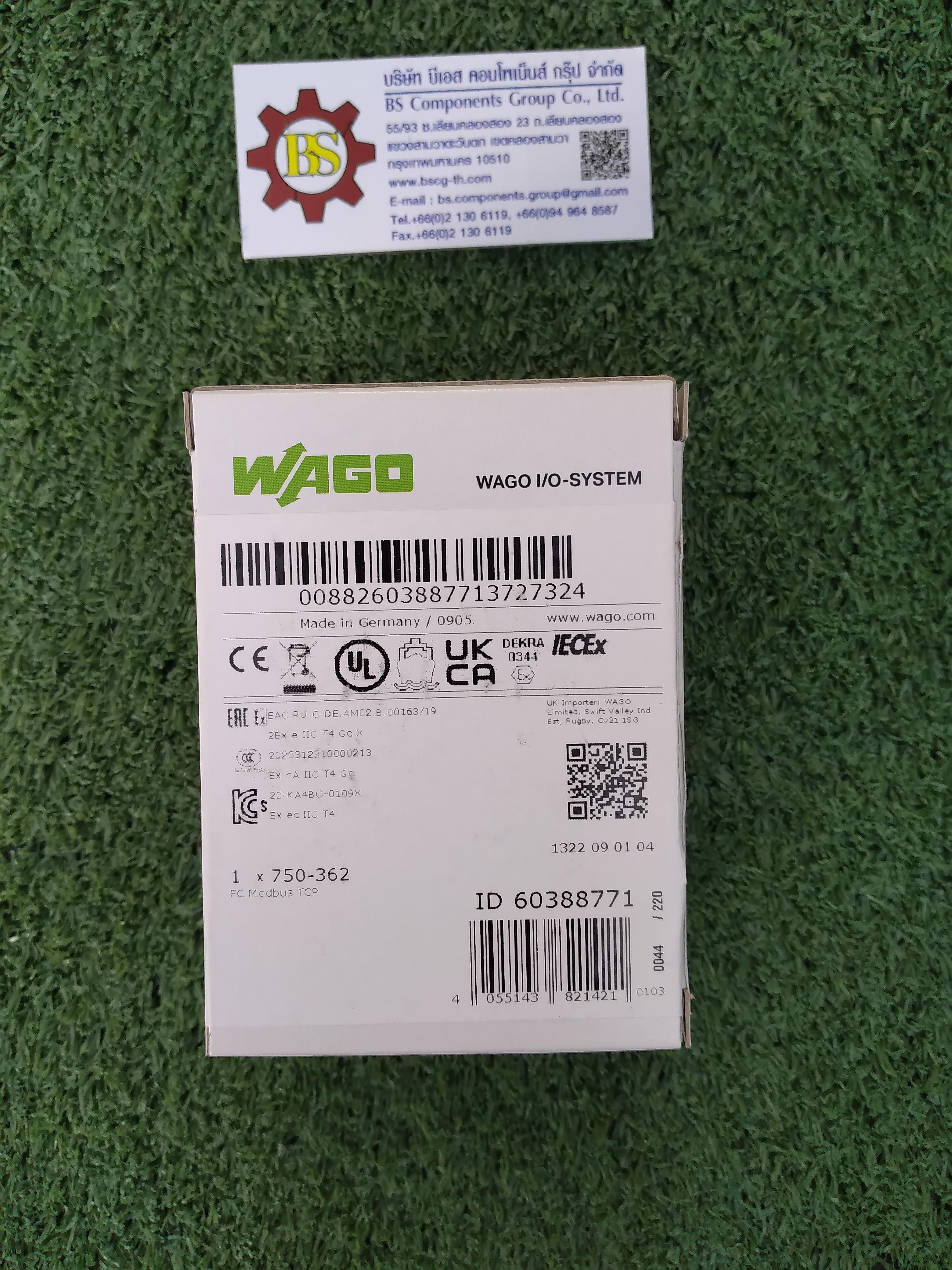 WAGO : Fieldbus Coupler Modbus TCP; 4th generationz (750-362)