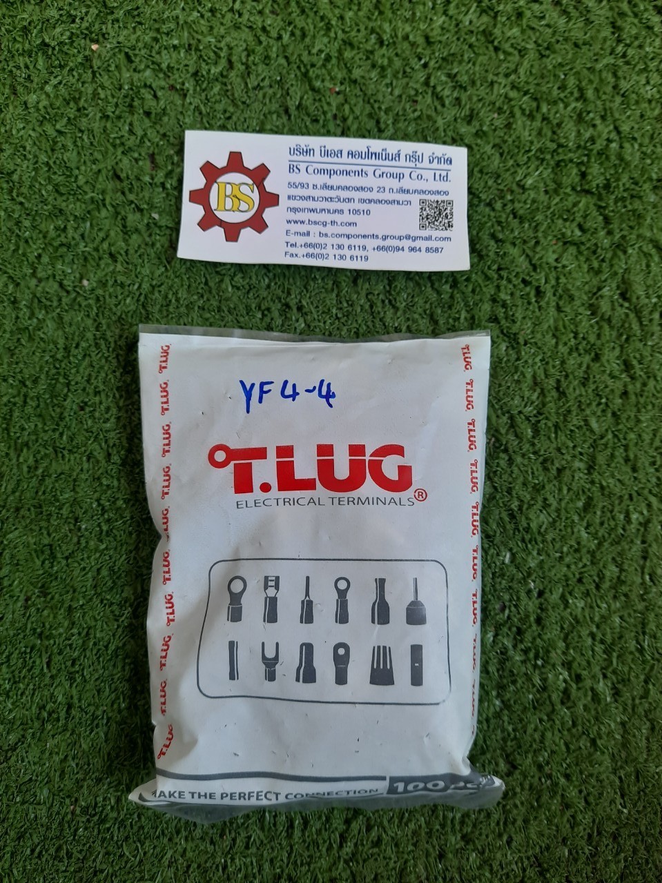 T.LUG : หางปลาเเฉก-หุ้ม YF4-4 4mm2 ดำ
