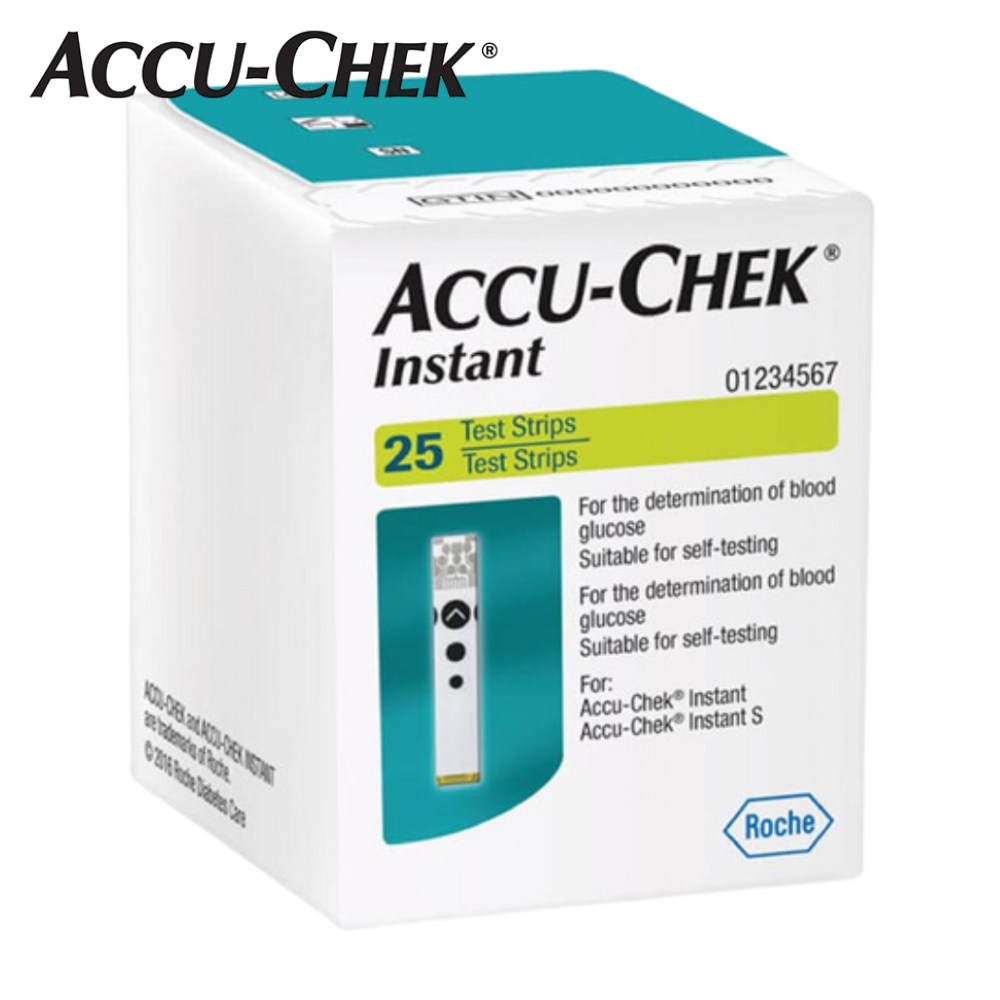 Accu-Chek Instant แถบตรวจระดับน้ำตาล 25 ชิ้น