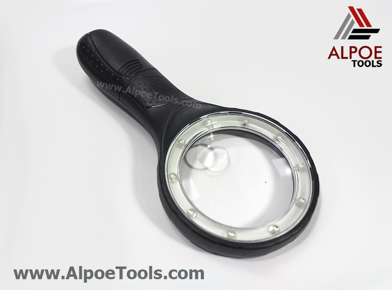 แว่นขยาย ไฟรอบ 10 LED 2 Lens