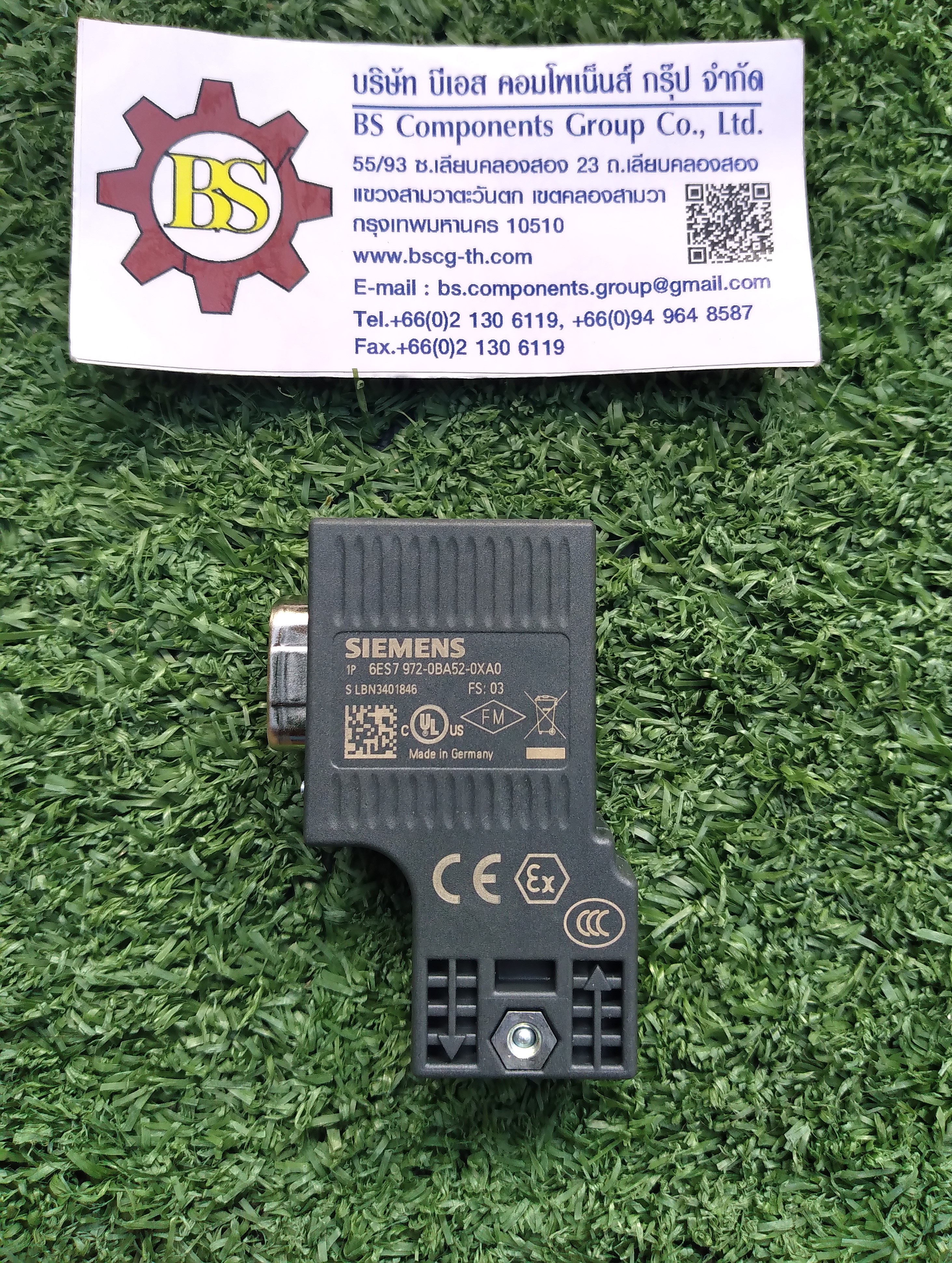 SIEMENS : Connection plug for PROFIBUS up to 12 Mbit/s 90° 6ES7 972-0BA52-0XA0