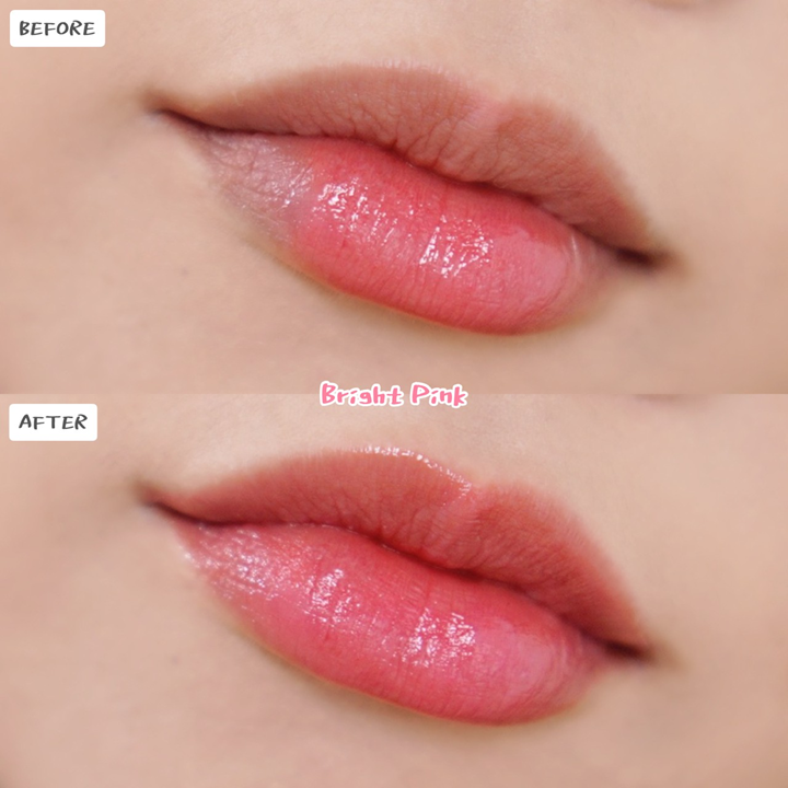 Lip Ice Magic Color Strawberry สี Bright Pink 2g ลิปไอซ์ เมจิกคัลเลอร์ กลิ่นสตรอเบอร์รี่