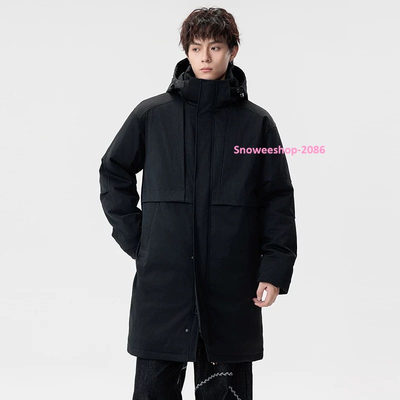 เสื้อโค้ทยาวบุหนา อุ่นได้ถึงติดลบ ไซส์ใหญ่พิเศษ L-8XL และ 3 สีสุดเท่ ใส่เที่ยวต่างประเทศหรือขึ้นเหนือก็เท่ได้ทุกองศา กันน้ำ กันลม กันหิมะครบจบในตัวเดียว ทรงยาวเหนือเข่า ดูแพง ใส่แล้วหุ่นดูสูงเพรียว มีฮู้ดปรับได้ ใส่สบายไม่อึดอัด
