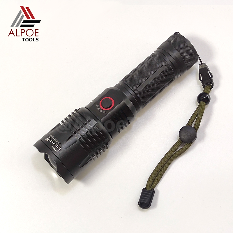 ไฟฉายแรงสูง พร้อมอุปรกรณ์ชาร์จ หลอด T20 ถ่าน 26650 รุ่น JX-2020