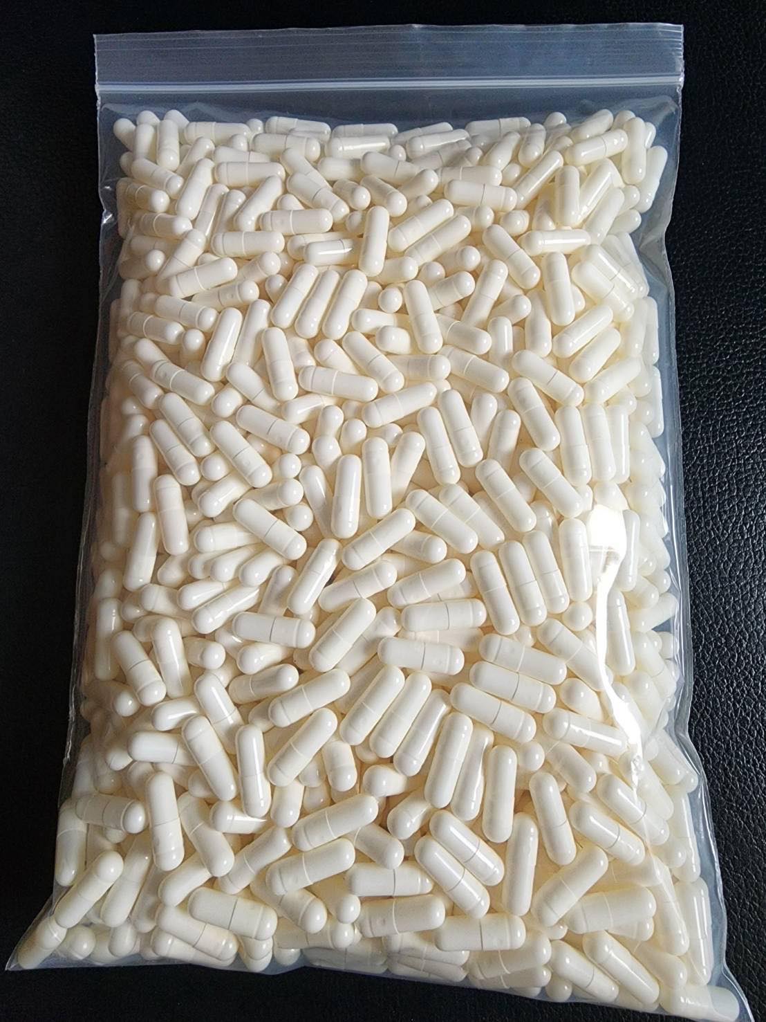 แคปซูลเปล่า สีขาว เบอร์0 (500mg) แพคละ 1,000 เม็ด