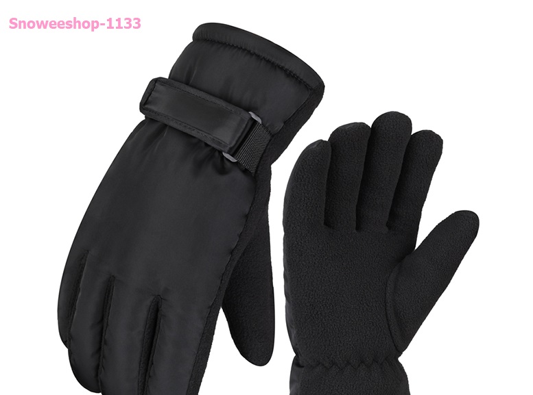 ถุงมือสกี ถุงมือกันหิมะ กันหนาวใส่ติดลบพร้อมสายปรับขนาดใส่ได้ทั้งผู้ชายและผู้หญิง พร้อมทัชสกรีนเฉพาะสีดำ มี 5 สี