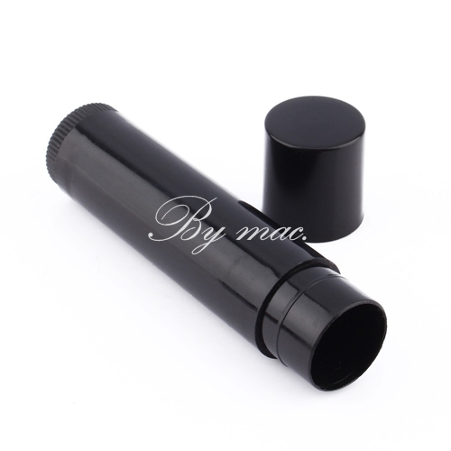 BLACK LIPSTICK TUBE หลอดลิปสติกดำ 5 มล.มีฝาปิด