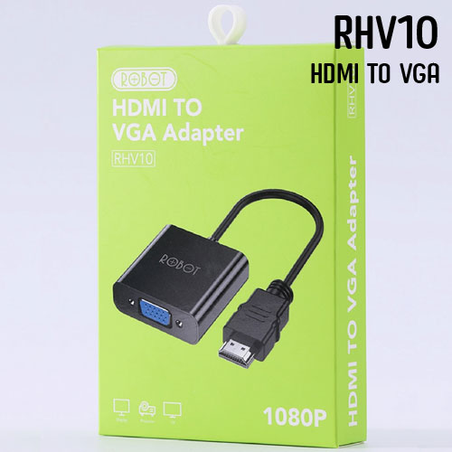 ROBOT RHV10 HDMI TO VGA ตัวแปลง HDMI M เป็น VGA ตัวเมีย CV-GO-XX-HDM02