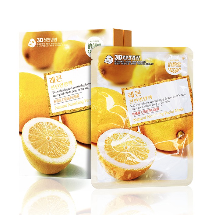 (10แผ่น/กล่อง) East-Skin Natural Nurishing Facial Mask 3D มาส์กหน้า 3D (ตัวเก่า)