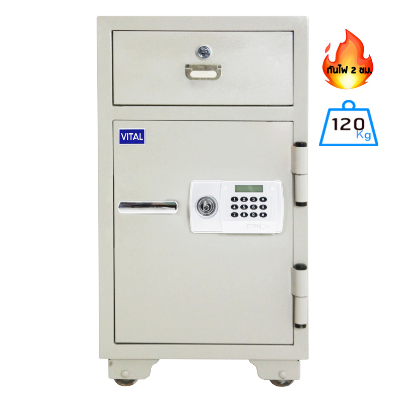 ตู้เซฟบริจาค VTND-42D (รหัสอิเล็คทรอนิกส์) (เจาะช่องบริจาคด้านบน)