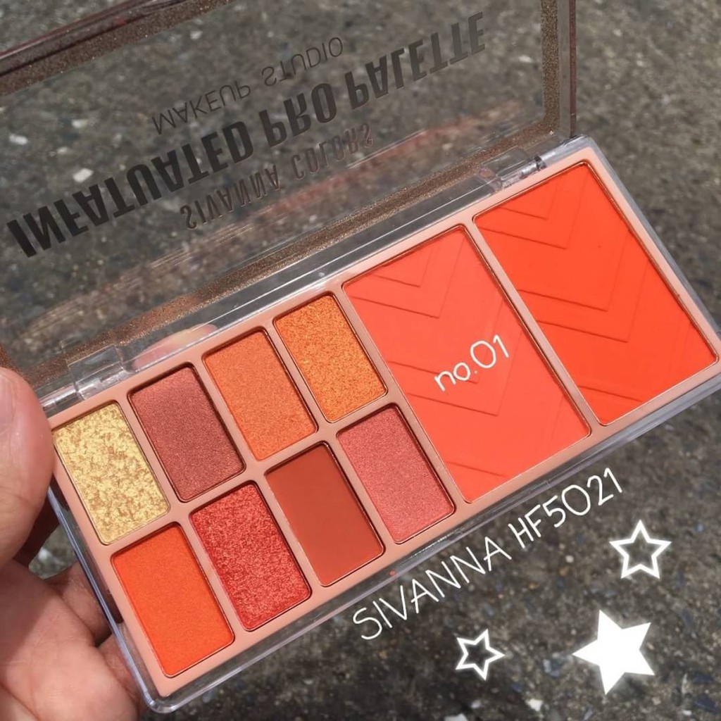 Sivanna Colors Infatuated Pro Palette HF5021 ซีเวียน่า อายแชโดว์ & บลัช พาเลท