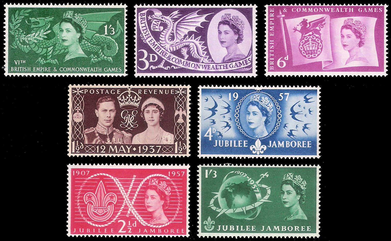 KGVI 1937 & QEII 1957 (7)