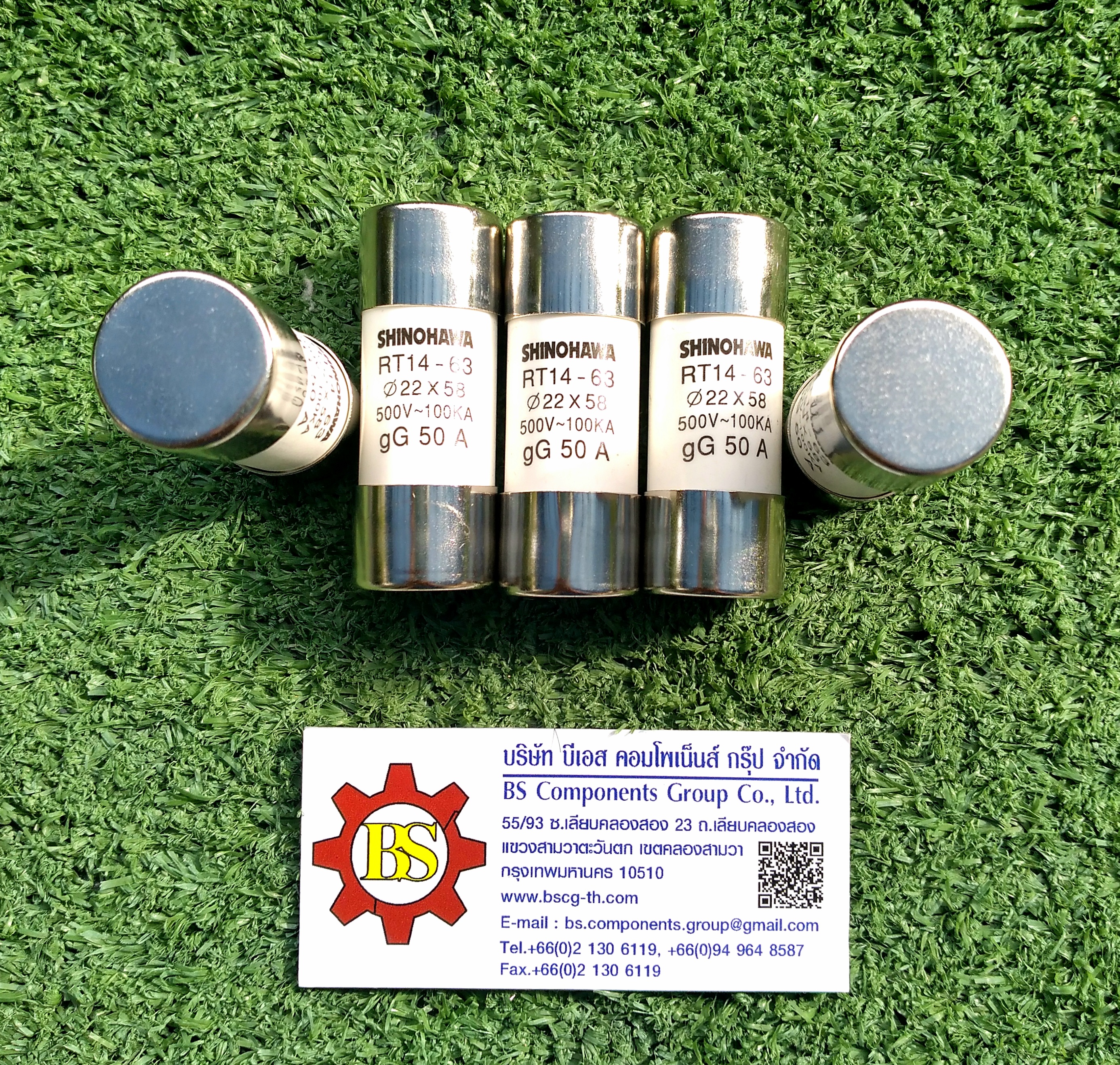 SHINOHAWA : ลูกฟิวส์ขนาด 22x58 50A RT14-63