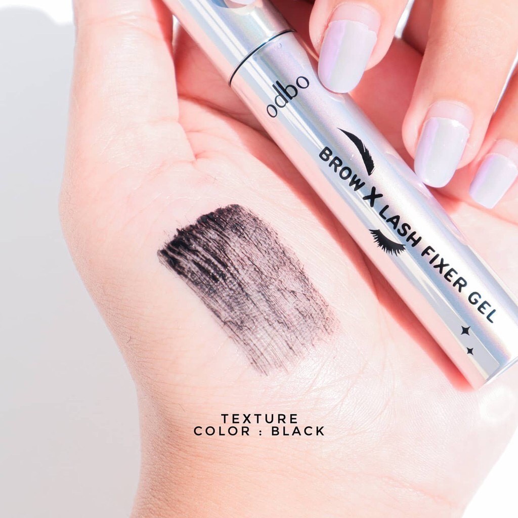 โอดีบีโอ เจลปัดคิ้วฟู มาสคาร่าเจล เนื่อสีดำ ล๊อคขนตา กันน้ำ ติดทนแห้งไว 5g OD934 odbo Brow X Lash Fixer Gel ❤