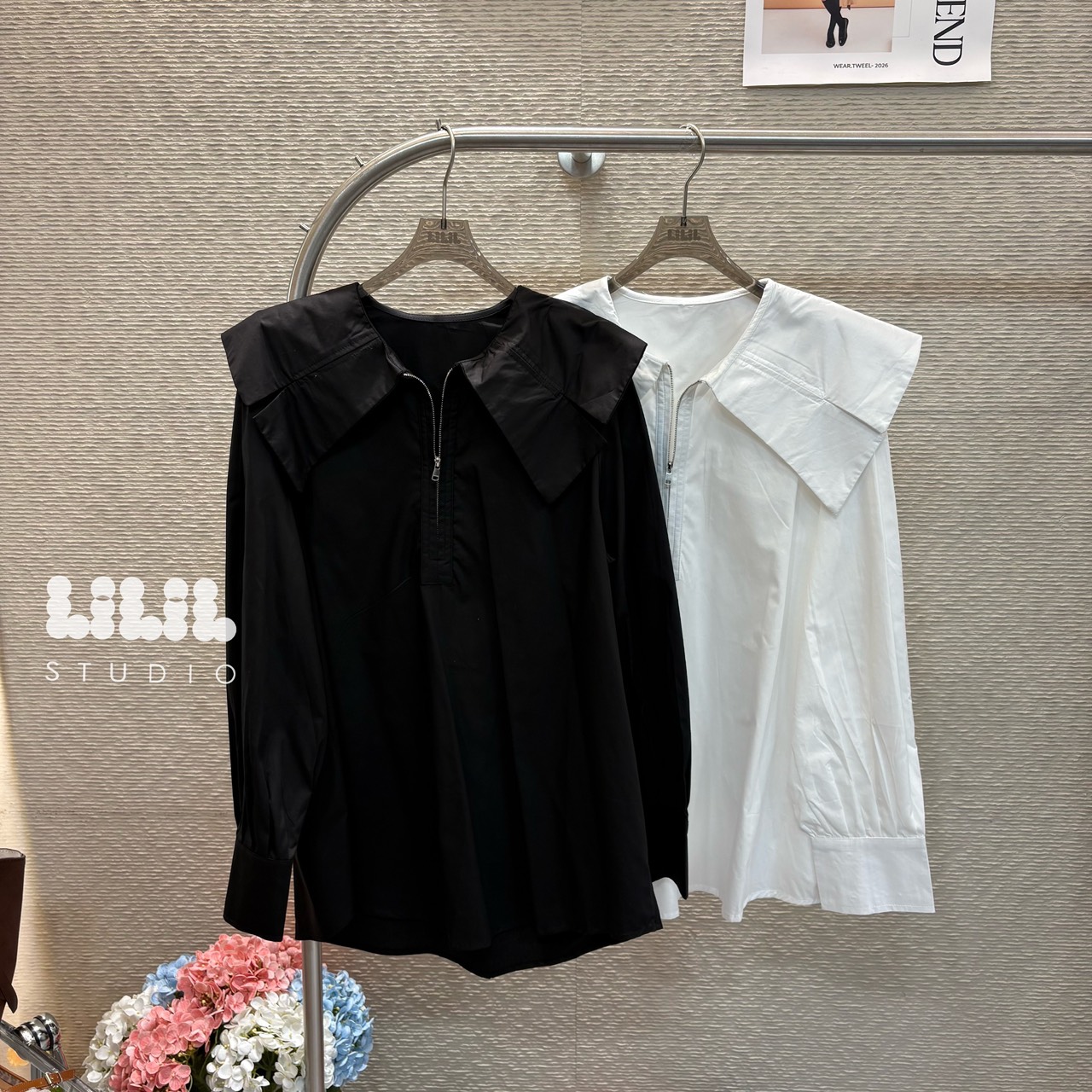 Girly Dress Shrit◾️ เสื้อเชิ้ตตัวยาว ปกสวยผ้าเกรดพรีเมียม ซิปหน้า โซคิ้วมากค่ะ