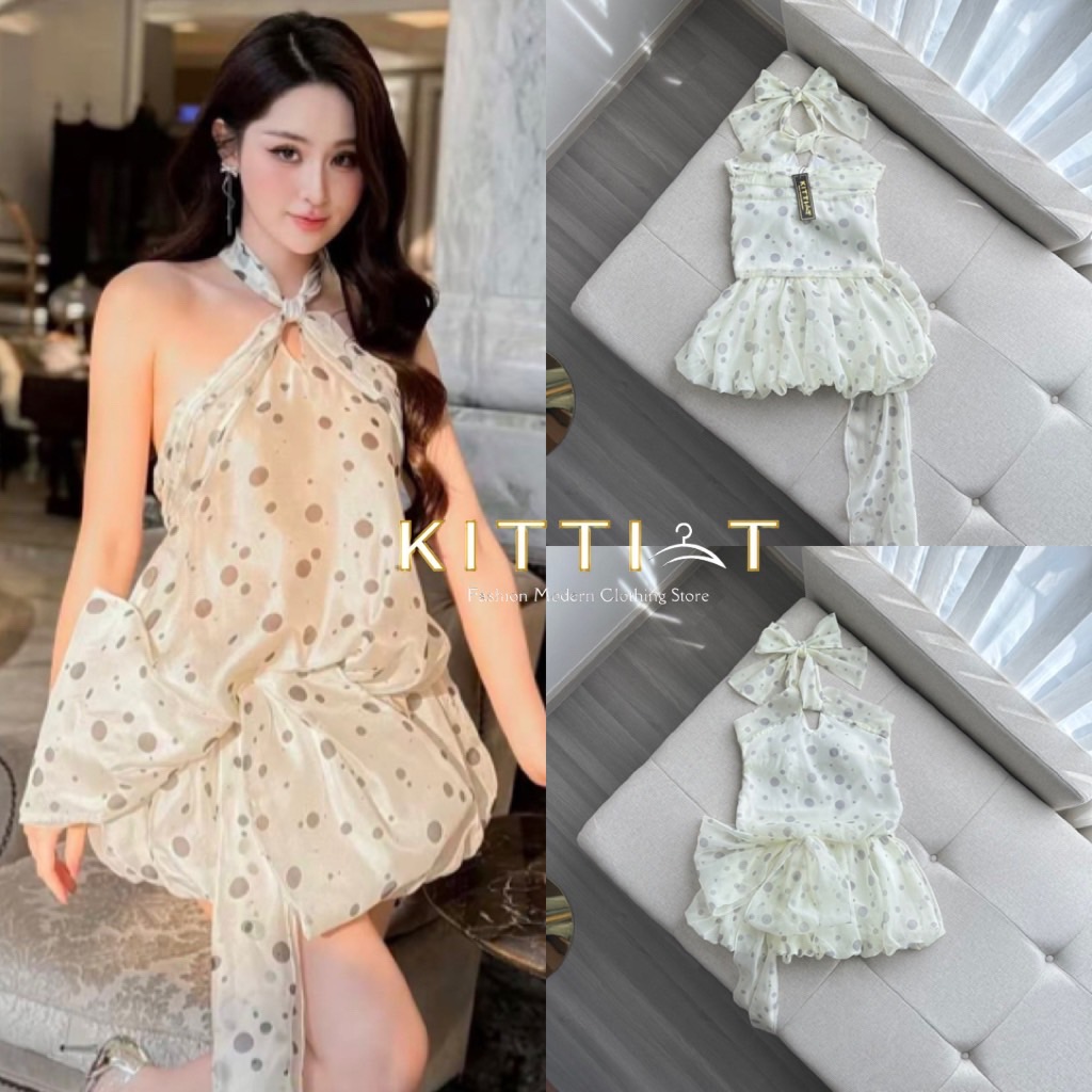 Set (2) ชิ้น เสื้อ+กระโปรง น้องคือความน่ารักของทุกคน ตัวเสื้อเป็นทรง คล้องคอ ผูกน้องโบ มีฟองน้ำเสริมอก กระโปรง ทรงบอลลูน น่ารักมากมาย ทรงสวย พองกำลังดี มีซับในเป็นกางเกง น้องจุดคือชุดที่ไม่เลยทำให้สาวๆ ผิดหวัง