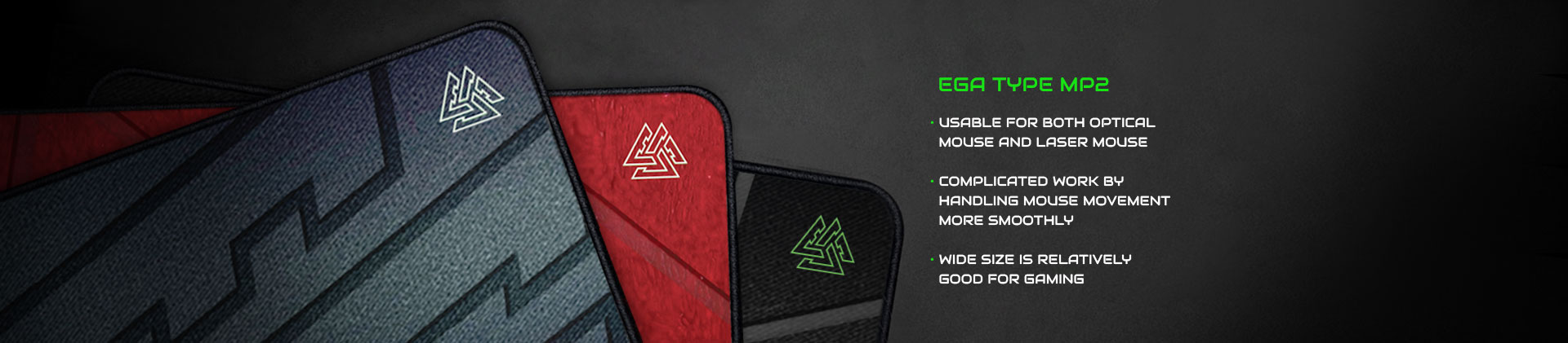 EGA แผ่นรองเม้าส์ยาว รุ่น TYPE MP2 MP-EG-XX-EGMP2