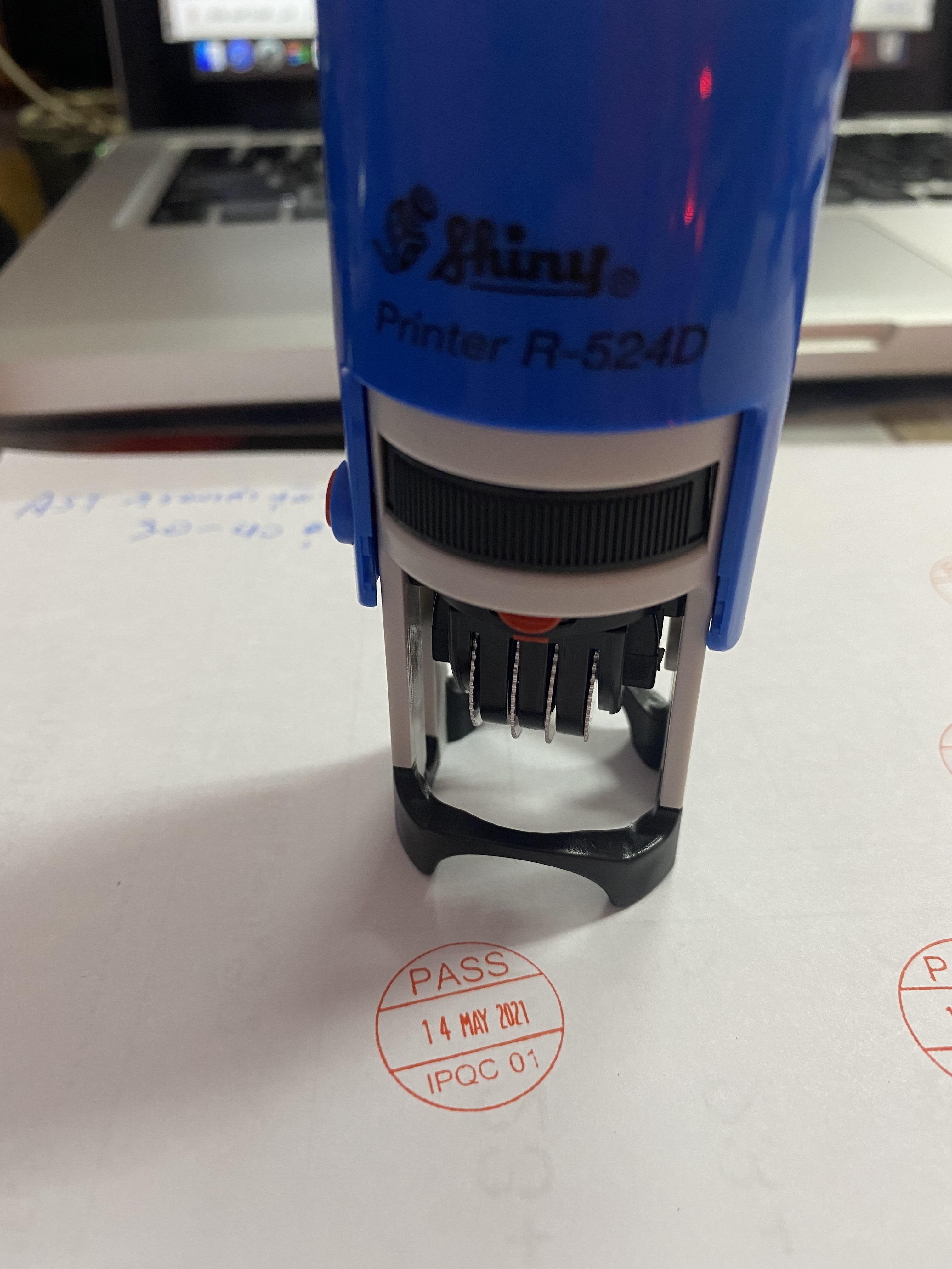 ตรายาง วงกลม R-524_ขนาด 24 mm.