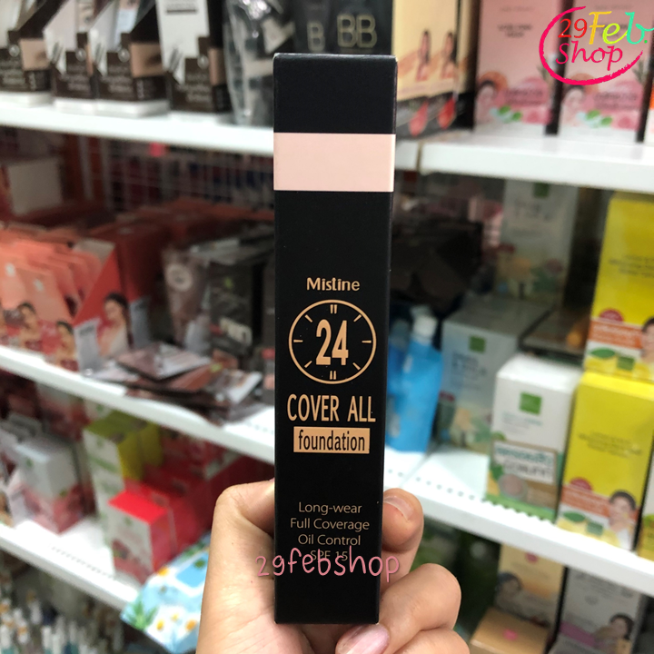 Mistine 24 Cover All Foundation 25g. รองพื้น 24 ชั่วโมง มิสทิน