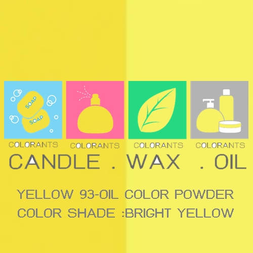 Color Yellow :ฺYELLOW 93-OIL COLOR POWDER สีเหลืองสะท้อนแสงออยชนิดผง