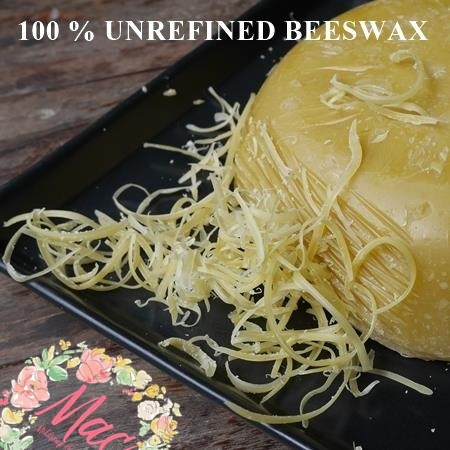 Bees wax : 100 % UNREFINED BEESWAX / ไขผึ้ง ขี้ผึ้งจากรังผึ้ง