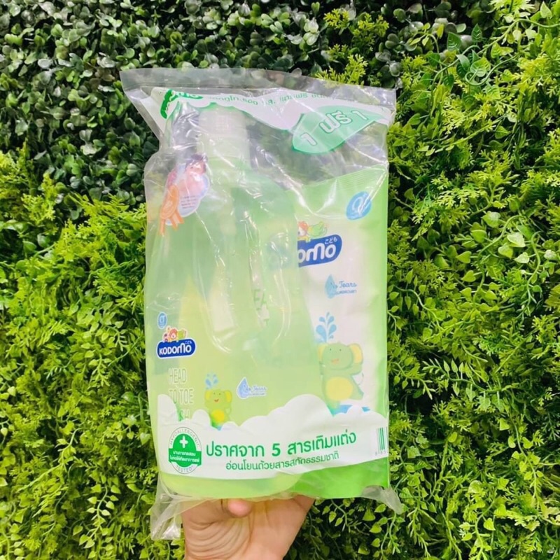 😍สุดคุ้ม ขวดใหญ่ 800 ml+ รีฟิล 380 ml😍 KODOMO แชมพูสบู่เหลวโคโดโม