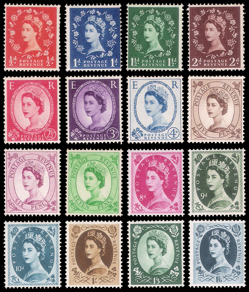 1952-1954 GB Queen Elizabet II Wmk 298 CV $105