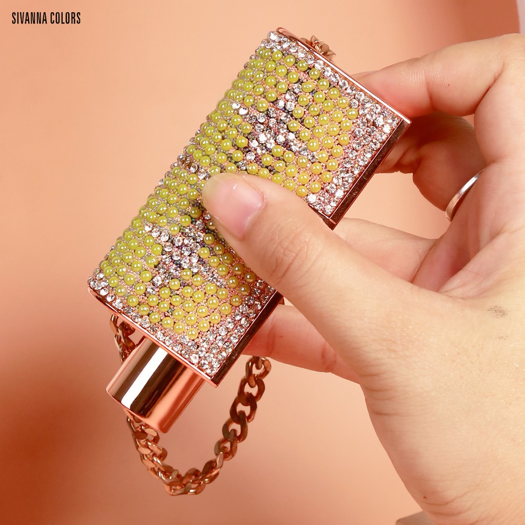 Sivanna Colors Green Pearl Luxury Lipstick HF4033 ซีเวียน่า ลิปกรีนไข่มุก