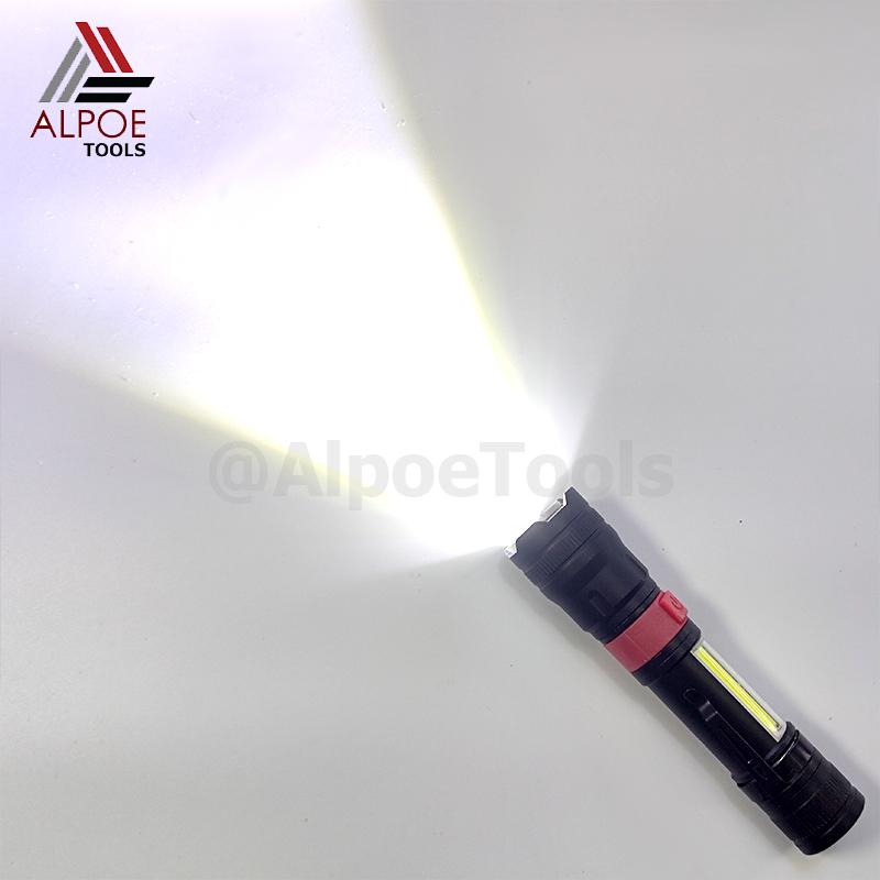 ไฟฉายแรงสูง หลอด T12 พร้อมอุปรกรณ์ชาร์จ มีไฟข้าง รุ่น MAX-826