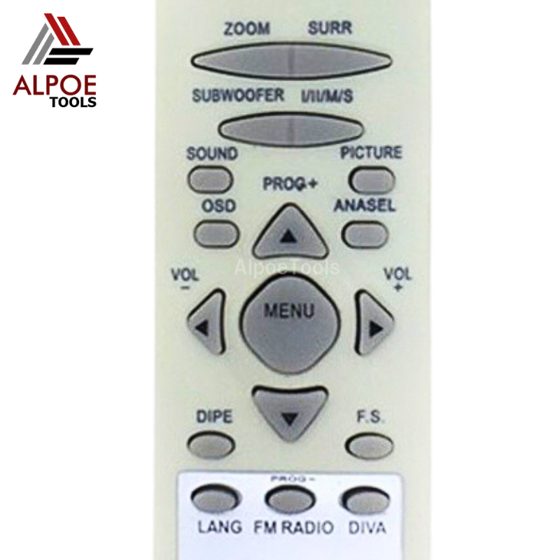 รีโมททีวี Polytron รหัส 81D687 สำหรับ ทีวี 14 - 29 นิ้ว จอแก้ว จอนูน จอแบน ทีวีรุ่นเก่า