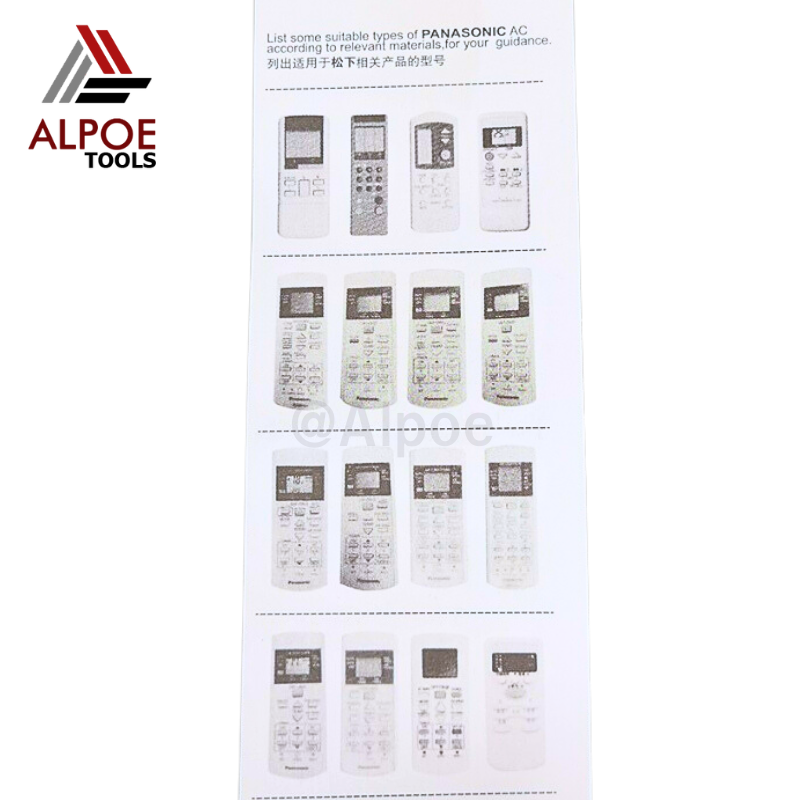 รีโมทแอร์ Panasonic รหัส K-PN1122 ใช้แทนรีโมทแอร์ได้เกือบทุกรุ่นของ พานาโซนิก