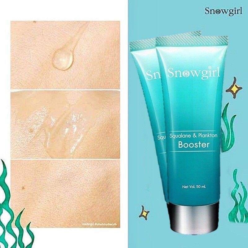 Snowgirl Squalane & Plankton Booster 50 ml. บำรุงผิวหน้า แพลงตอน บูสเตอร์