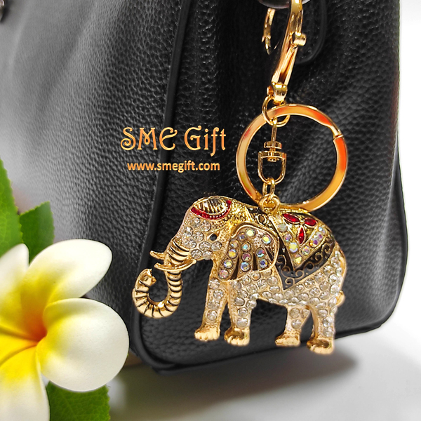 พวงกุญแจ ช้างทรง พร้อมกล่องของขวัญ Elephant Key-01 ชิ้น