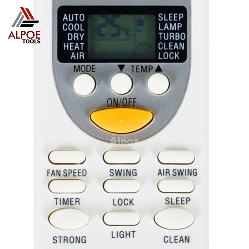 รีโมทแอร์ ยี่ห้อ CHIGO รหัส ZHJZ01