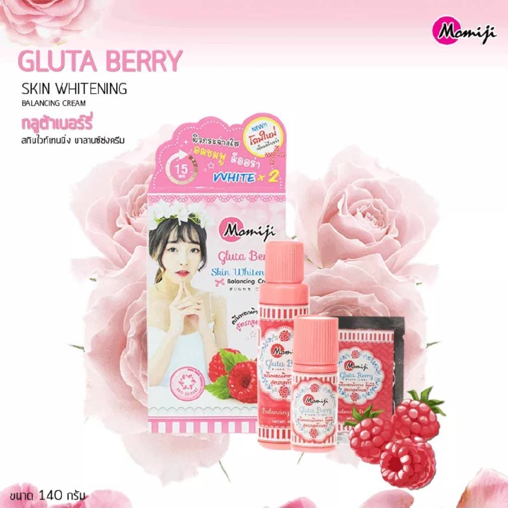 Momiji โมมิจิ Skin Whitening Balancing Cream 140g. สกินไวท์เทนนิ่ง บาลานซ์ซิ่ง ครีม ฟอกสีขน (มี4สูตร)
