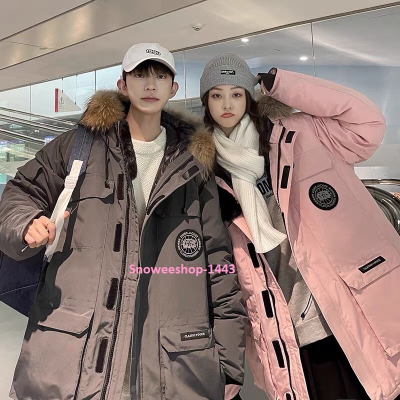 เสื้อกันหนาวแคนาดากูสตัวยาวทรงโอเวอร์ไซสวยพรีเมี่ยมฟังก์ชันครบใส่ติดลบ 40 ได้ ใส่ได้ทั้งผู้ชายและผู้หญิงมี 8 สี ไซเยอะใหญ่สุดอก 52 นิ้ว