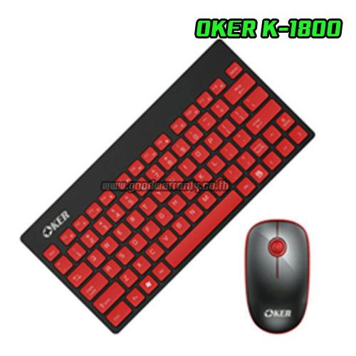 OKER K1800 OKER MIN KEYBOARD+MOUSE ไร้สาย SKU-01748