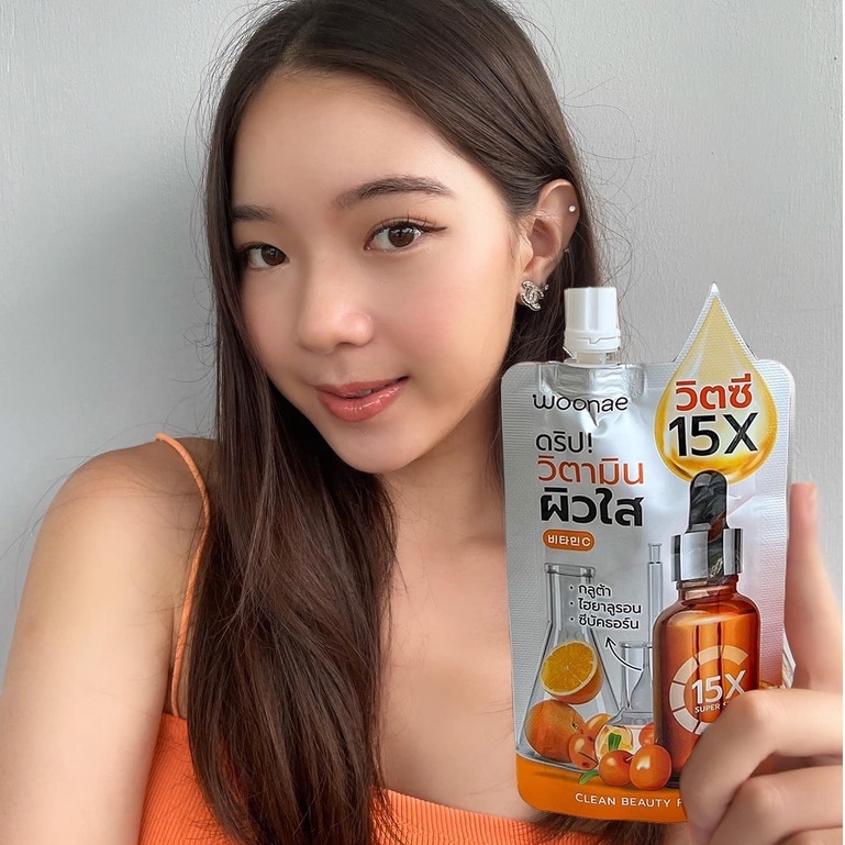 (ุ6ซอง/กล่อง) Woonae Vit C Serum วูเน่ วิตซี เซรั่ม 50 กรัม