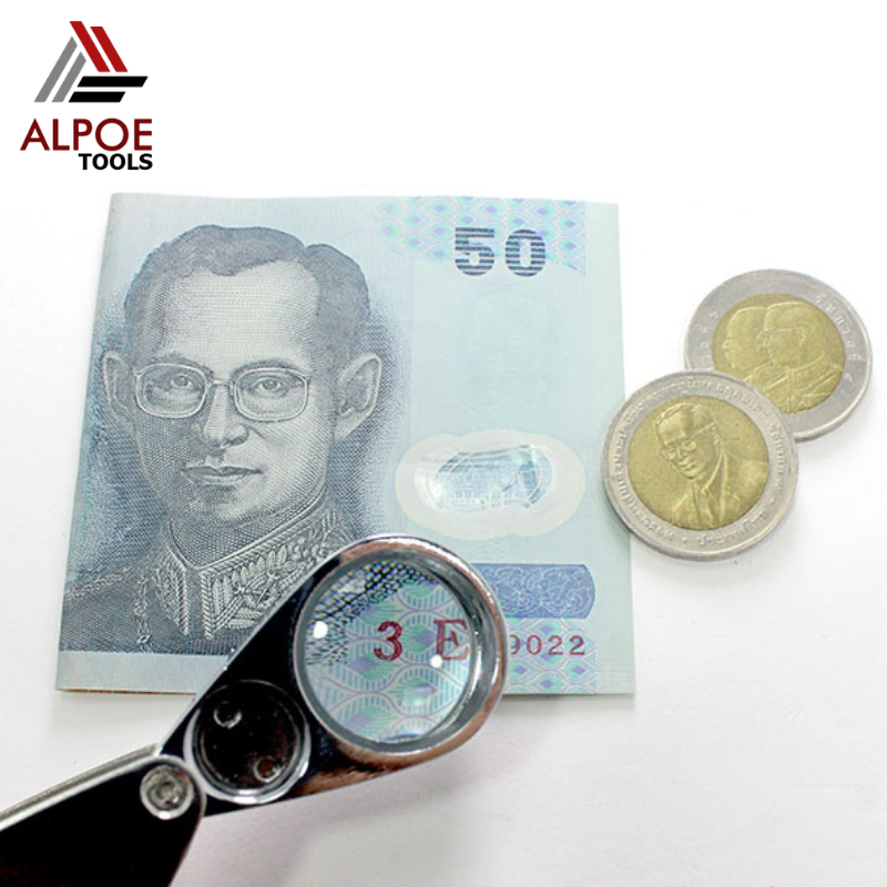 เลนท์ขยายพับได้ งานโลหะ มีไฟ 2 สี รุ่น MG21007