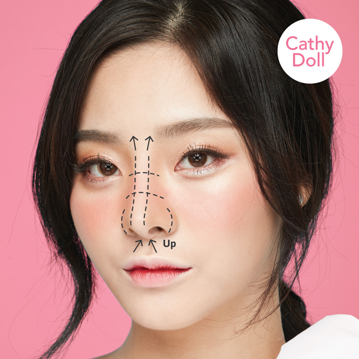 Cathy Doll K Surgy Easy Nose Up Stick 0.5+1.1g เฉดดิ้งและไฮไลท์ในแท่งเดียว เคที่ ดอลล์